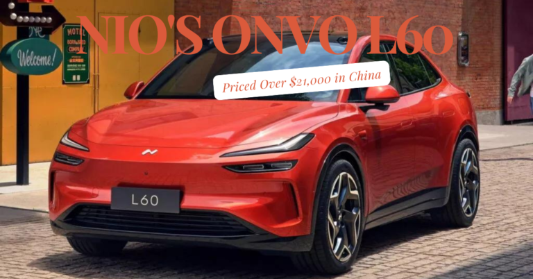 Nio's Onvo L60 Priced Over $21,000 in China, Targetting Tesla Model Y Market