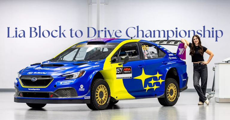 Lia Block to Drive Championship-Winning Subaru at Rally America