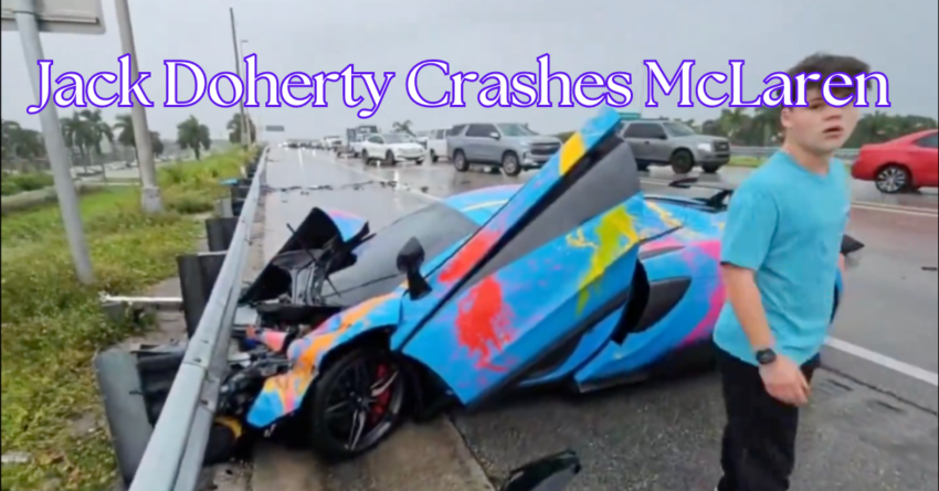 YouTuber Jack Doherty Crashes McLaren While Streaming Live